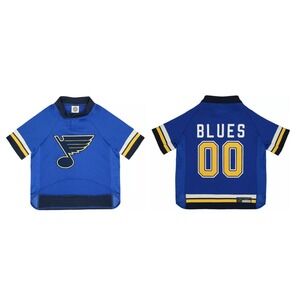 St‎ Louis Blues -NHL -Jersey for Dogs Cat Shirt Blues Hockey Pets First NEW Med